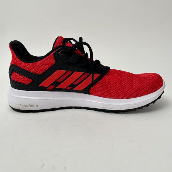 Men's Adidas Energy Cloud 2 Red Black Colourway Runners Sneakers, Size 10.5 - Picture 3 of 10